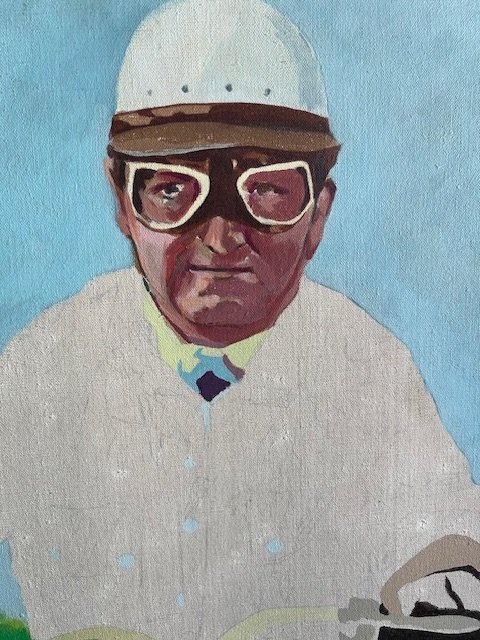 Pop Art, Der Moped-Fahrer, Oil on Canvas