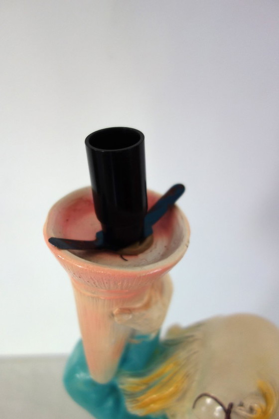 Large 1980s Ceramic Clown Lamp – Table lamps (photo 8 of 12)