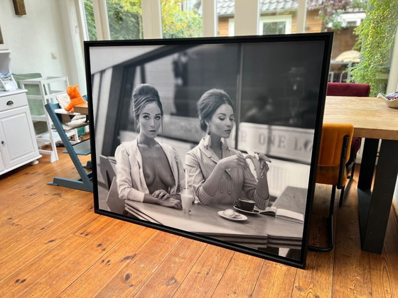 Image 1 of BANANA SHAKE Ruslan Lobanov 150cm x 120cm nero opaco cornice da forno