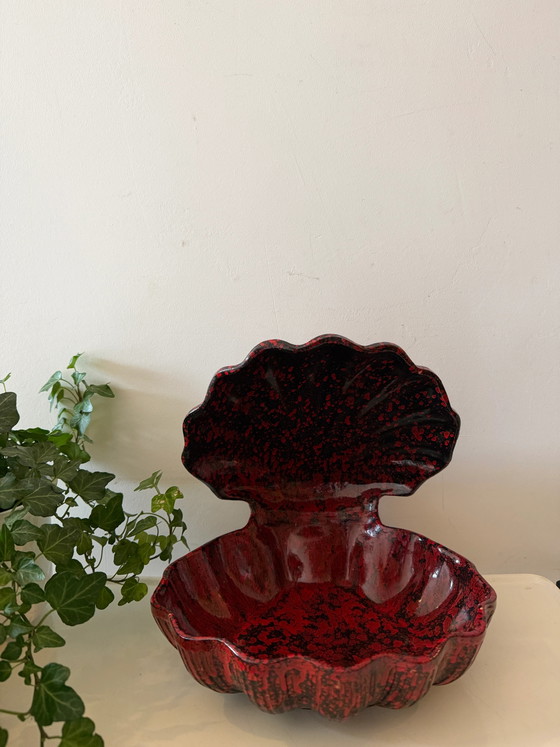 Bol en céramique vintage Mid Century en forme de coquille – Ceramic, Mid Century Modern (photo 7 of 7)