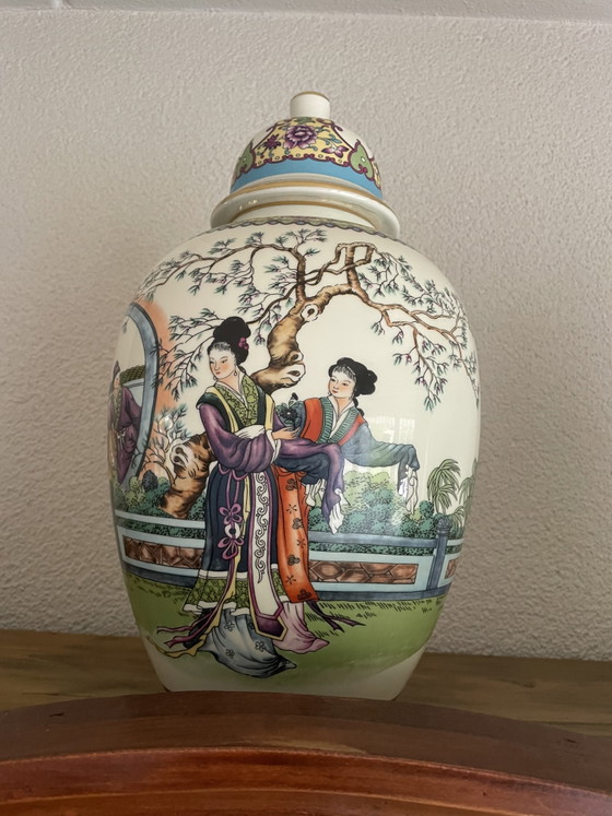 3-Piece Chinese Vase Set – Ceramic (photo 2 of 7)