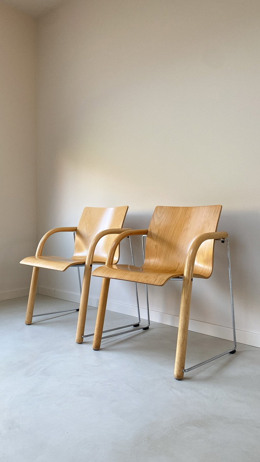 Vintage wooden Thonet chairs S320