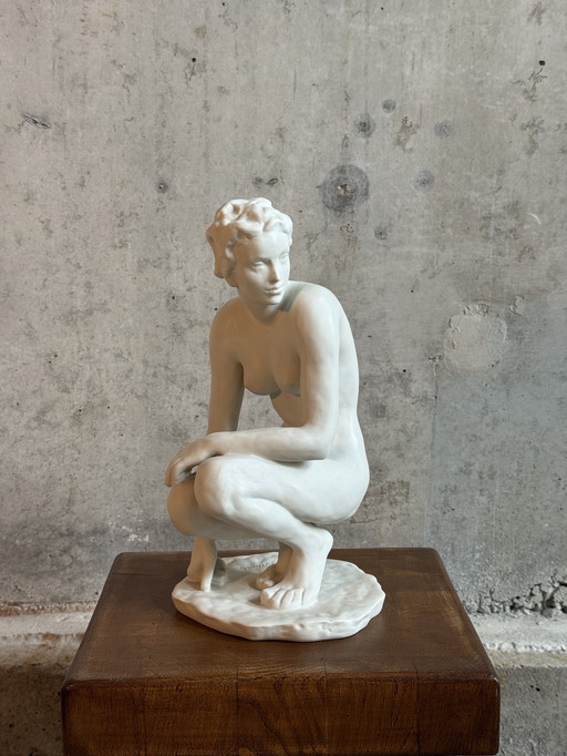 Sculptuur “de knielende” Fritz klimsch, Rosentahl