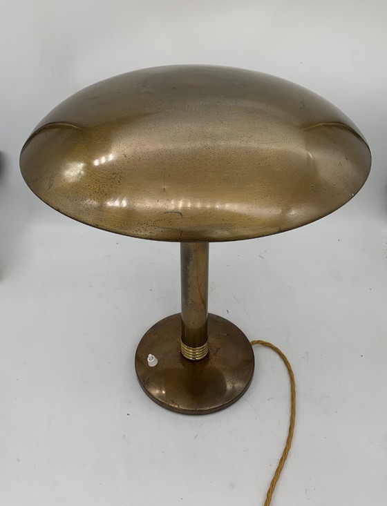 Image 1 of Originele Sciolari messing tafellamp uit 1940