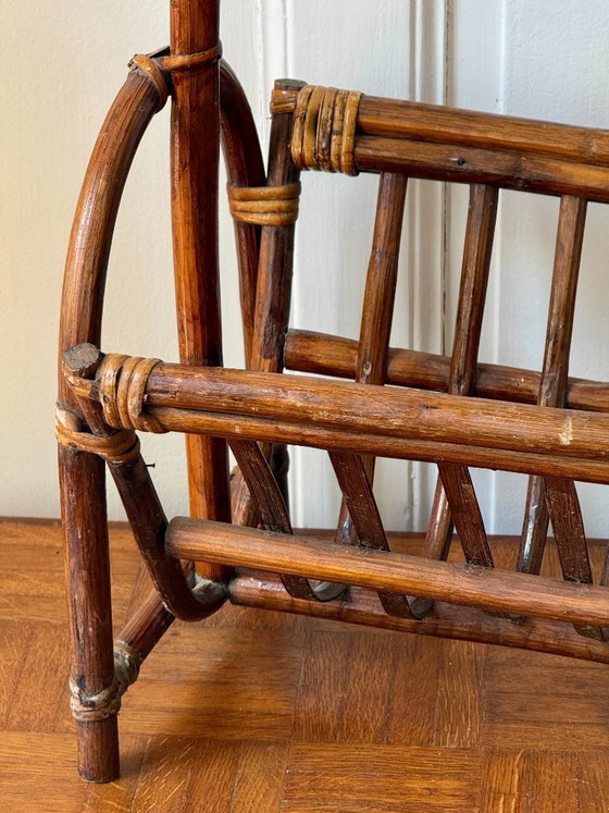 Rattan Magazine Rack – Wood (photo 8 of 9)
