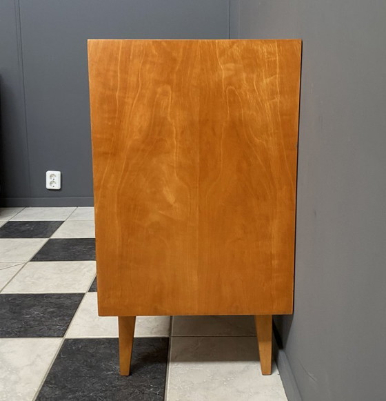 Image 1 of Wood sideboard 1960s 4 drawers and 2 doors