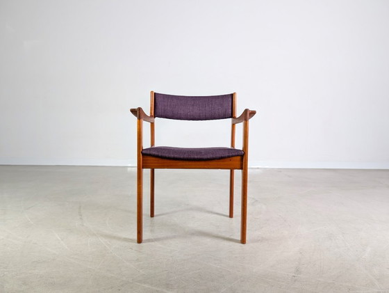 Image 1 of Poltrona danese originale in teak viola vintage di metà secolo