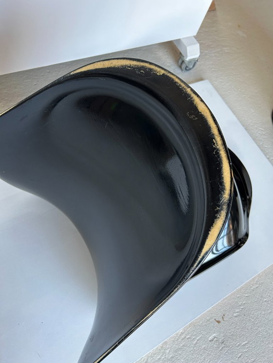 Image 1 of 2x sedia Verner Panton Classic, Herman Miller/Fehlbaum, nera