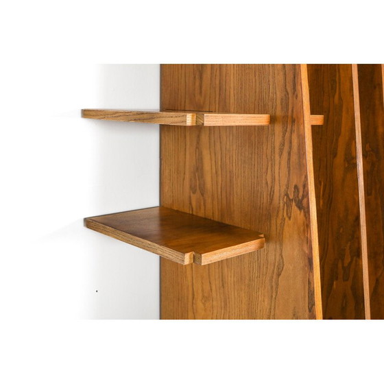 Image 1 of Vintage Shelving Unit in Walnut italian 1980s