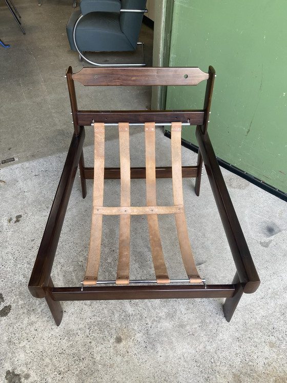 Image 1 of PERCIVAL LAFER | Fauteuil lounge MP-41 en cuir cognac, fabriqué au Brésil, lot de 2, rare