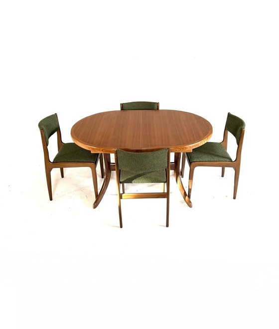 Image 1 of Vintage extendable teak dining table, Denmark 1960s