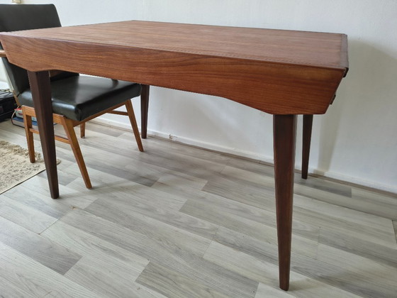 Image 1 of Mid-Century Eettafel Louis Van Teeffelen – Wébé - Teak