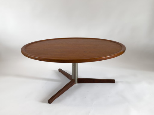 Tavolino rotondo in teak di Martin Visser