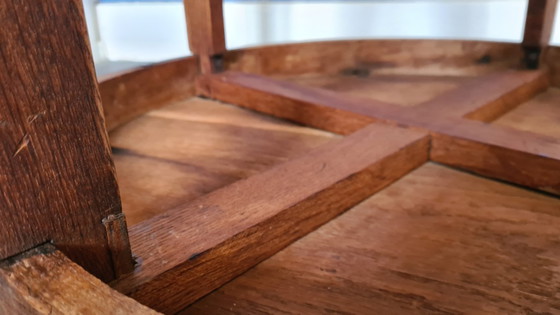 Image 1 of Amsterdam School style side table with star-shaped top