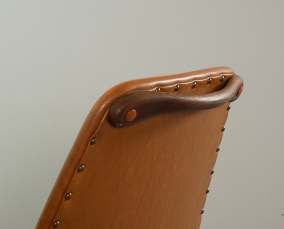 Image 1 of Set di 2 sedie da pranzo in stile Webe vintage di design olandese color caramello, anni '60