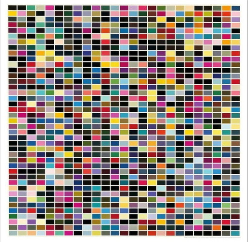 Gerhard RICHTER "1025 colori" 1974/2005 - manifesto museale di grandi dimensioni (124 x 124 cm)