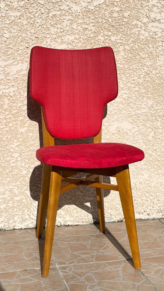 Image 1 of Retro Vintage Red Chair