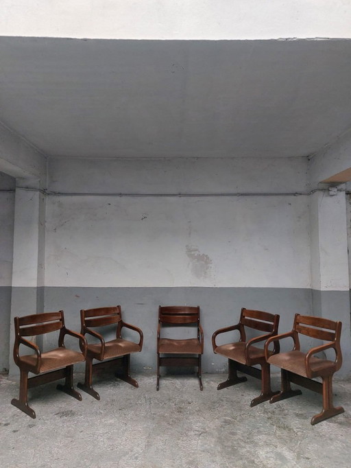 4 poltrone brutaliste olandesi