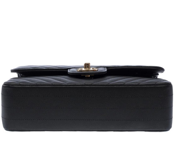 Image 1 of Sac CHANEL Timeless/Classique en Cuir Noir - 103492