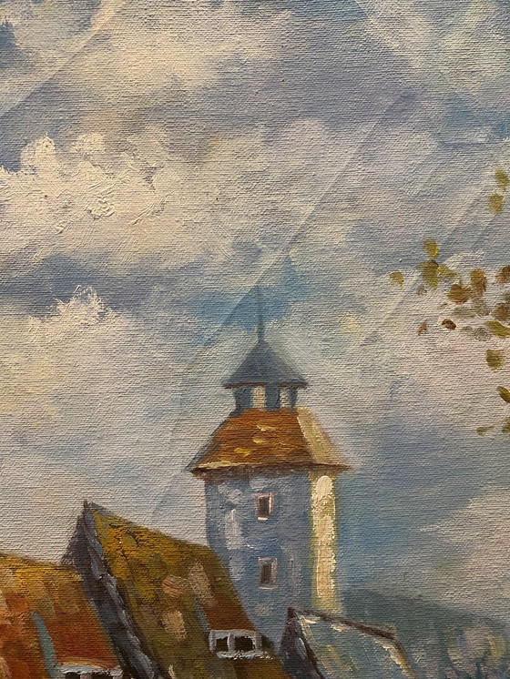 Image 1 of Pintura al óleo Junkers firmada