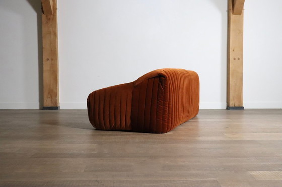 Image 1 of Original sofá de tres plazas Cinna Sandra de terciopelo de Annie Hieronimus, Francia años 70