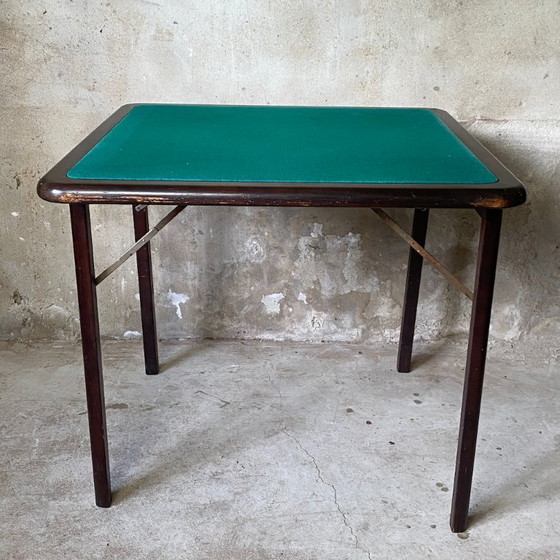Image 1 of Folding bridge table