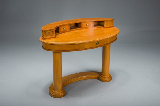 Image 1 of Biedermeier Frisiertisch und Sessel aus Wolkenstein, Italien, 2er-Set