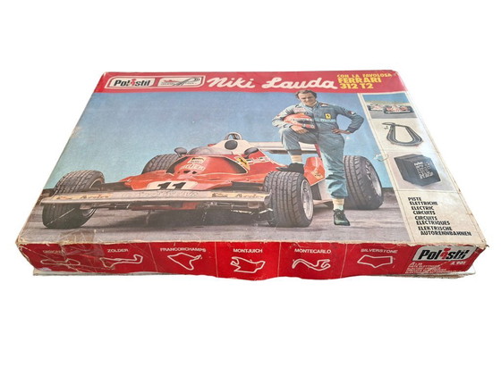 Image 1 of Rare Set Polistil A 901 - Niki Lauda Ferrari vs McLaren - Complete - Vintage 1970s