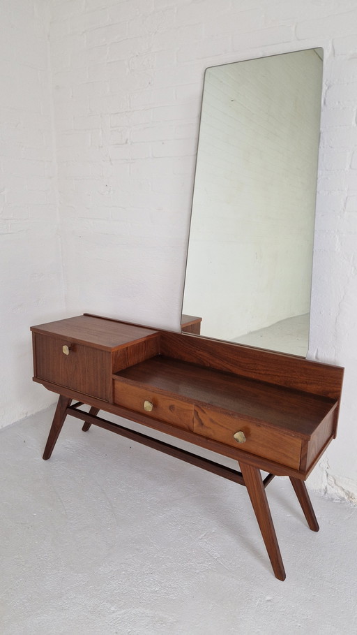 Vintage houten kaptafel jaren 60