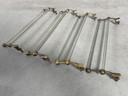 Art deco Handtuchhalter - Glas und Messing