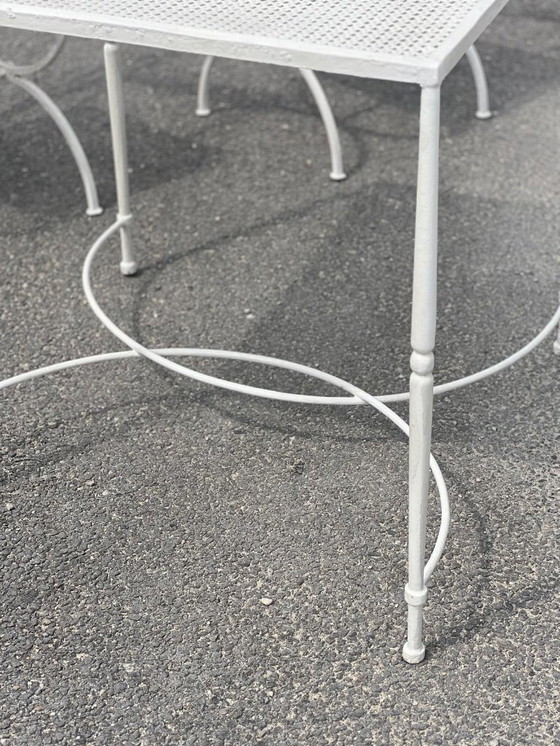 Image 1 of Garden set attributed to Maison Jansen in wrought iron 1960