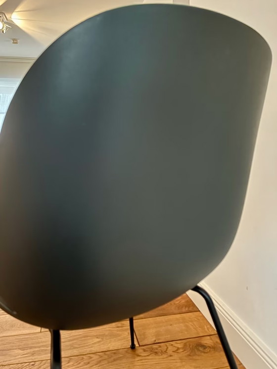 Image 1 of GUBI - "Beetle Dining" chair, plastic with front upholstery