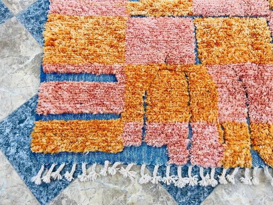 Handgemaakt kleurrijk vloerkleed uit het Atlasgebergte 3/2m – Vloerkleden en tapijten, Wool, Bohemian (photo 5 of 8)