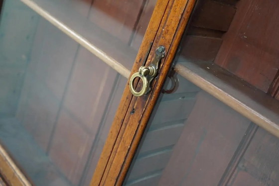 Image 1 of Engelse Victoriaanse apothekersbalie / vitrine uit de 19e eeuw