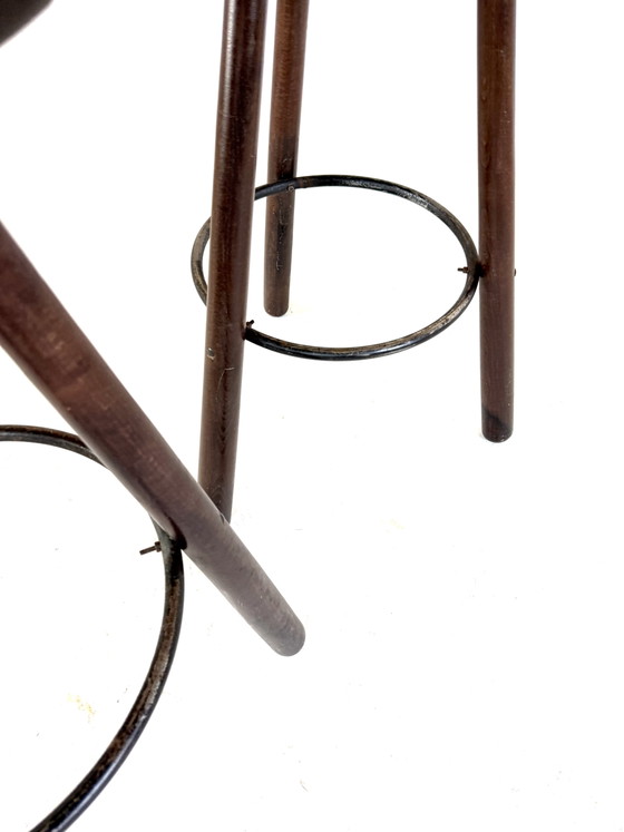 Set di 2 sgabelli da bar vintage ‘Marbella’ anni '60 – conoform, Wood, Metal (photo 6 of 7)