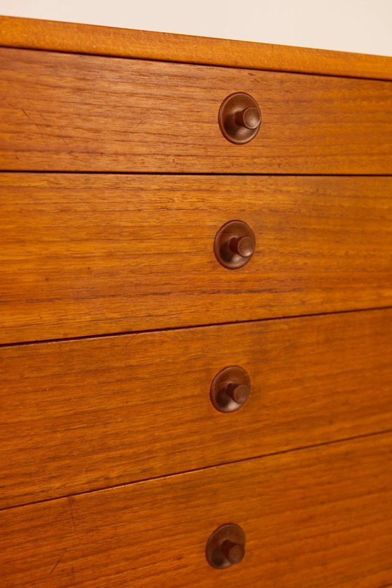 Image 1 of Cassettiera in rovere e teak di Børge Mogensen per Karl Andersson & Söner, 1958