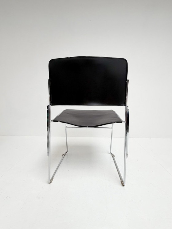 Set di 6 Sedie Impilabili di David Rowland per HOWE, anni '70 – Sedie da pranzo, Metallo, Vintage (photo 10 of 13)