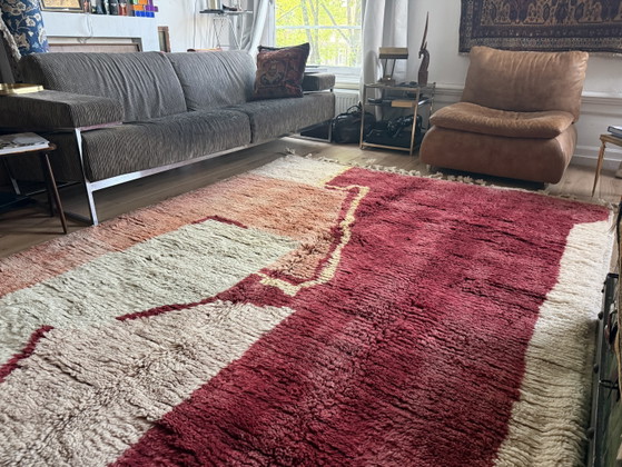 Image 1 of Tappeto marocchino astratto vintage 291 × 203 cm – Lana annodata a mano