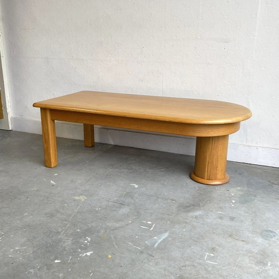 Image 1 of Organic Shaped Wooden Coffee Table Vintage Oak