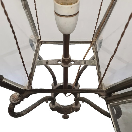 Image 1 of Ancienne lanterne anglaise en cuivre Foster & Pullen, vers 1900