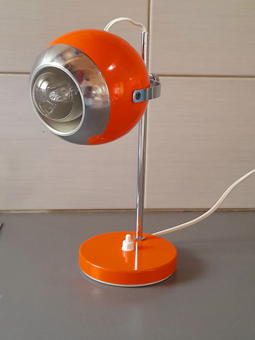 Lampe Eye Ball orange 1970