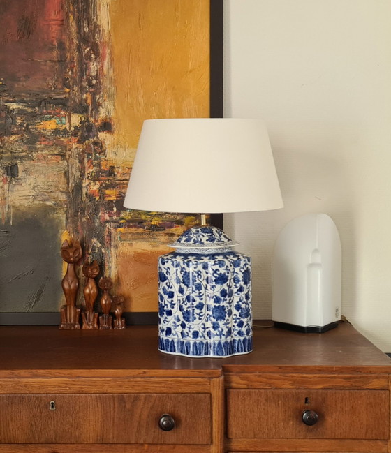 Image 1 of Theebuslamp handgeschilderd 