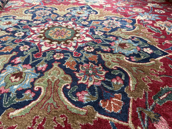 Image 1 of Tappeto unico Tabriz persiano - Rosso con accenti blu-verdi - circa 400 × 300 cm