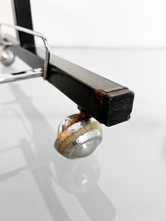 Image 1 of Vintage jaren 80 chromen vinylrek