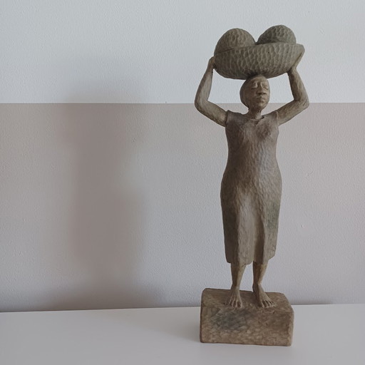 African Woman, Woodcarving. 1982