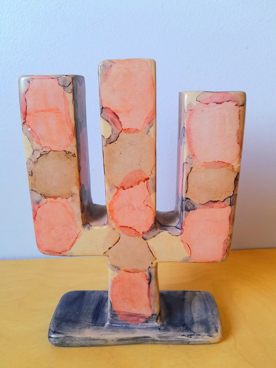 Image 1 of Candelabro de cactus de piedra