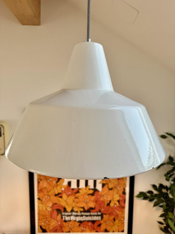 Image 1 of Louis Poulsen “Arbejdspendel” Enamel Pendant Lamp