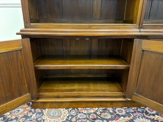 Libreria classica inglese semi-aperta – Librerie, Legno, Ottone (photo 13 of 13)