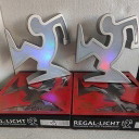 La Linea - Lampada ispirata a Osvaldo Cavandoli, Keith Haring - Set di 2, 1990