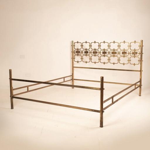 Letto In Ottone E Bronzo 8605 Di Osvaldo Borsani Per Borsani Varedo 1959